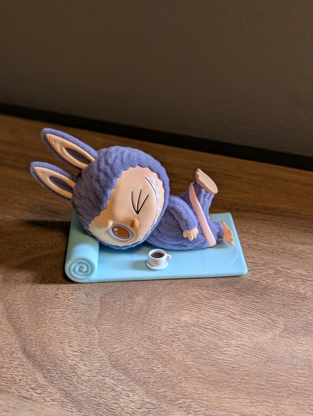 POP MART The Monsters Lazy Yoga Series Blind Box Figure Americano Labubu